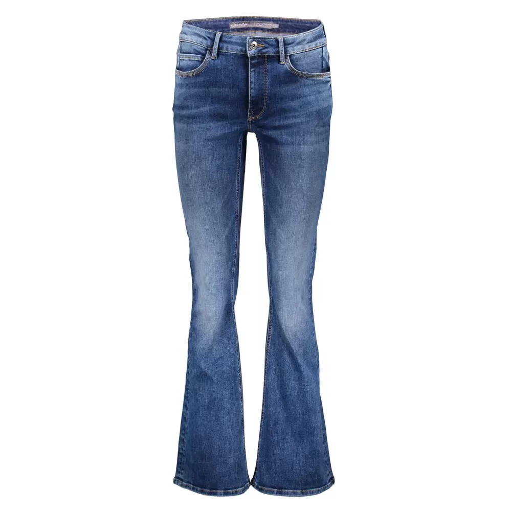 Geisha Fashion -Geisha 5-Pocket Flared Jeans 21581-50 Belle Blue Denim