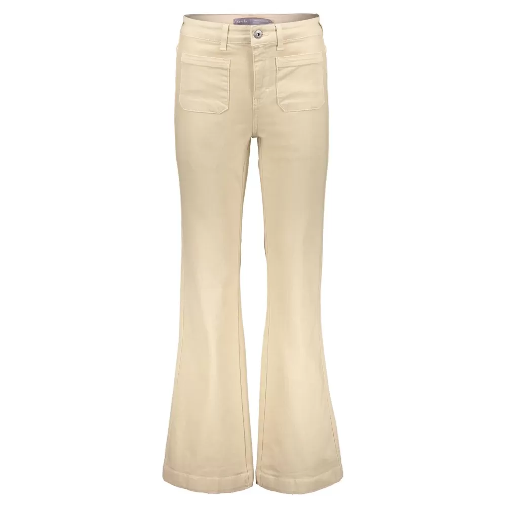 Geisha Fashion -Geisha Dames Flared Jeans 31884-42 Ivory