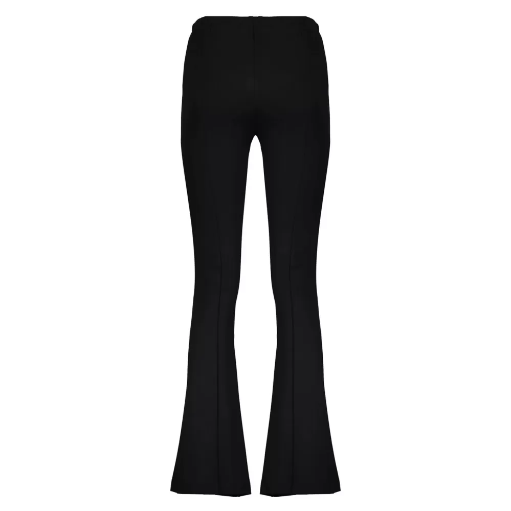 Geisha Fashion -Geisha Dames Flared Punto Pantalon 31544-10 Black