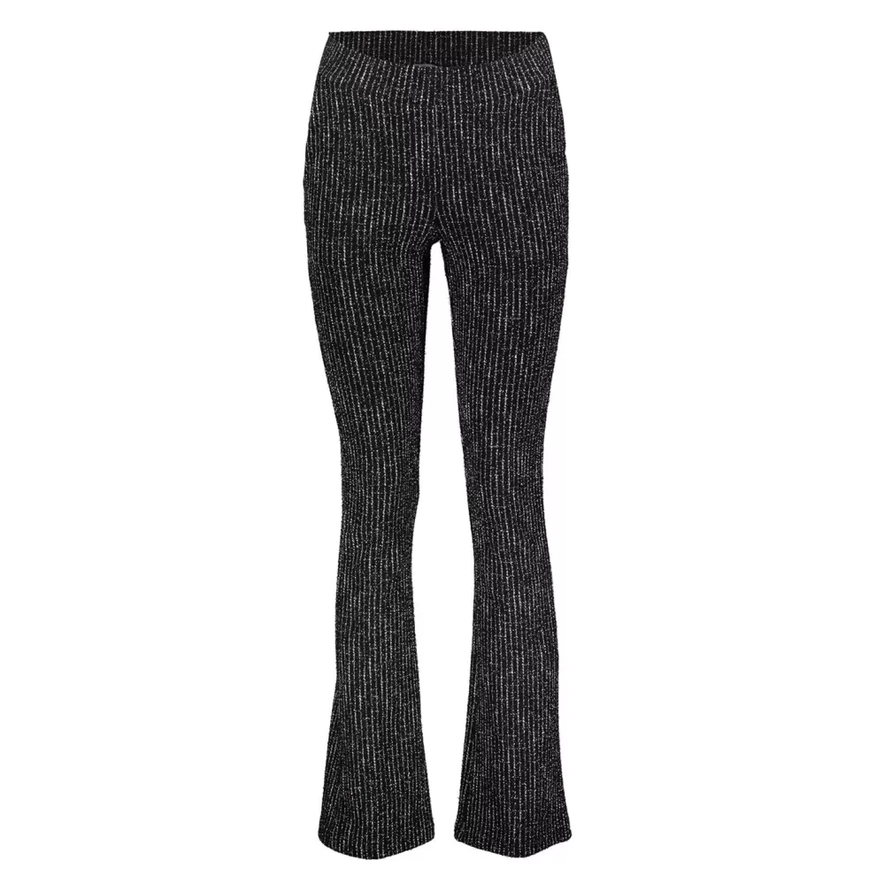 Geisha Fashion -Geisha Dames Lurex Broek Met Strepen 31951-20 Black