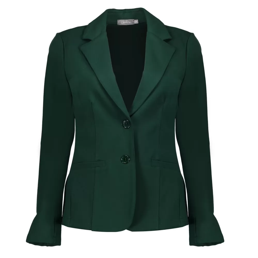 Geisha Fashion -Geisha Dames Punto Blazer 35825-71 Forest Green