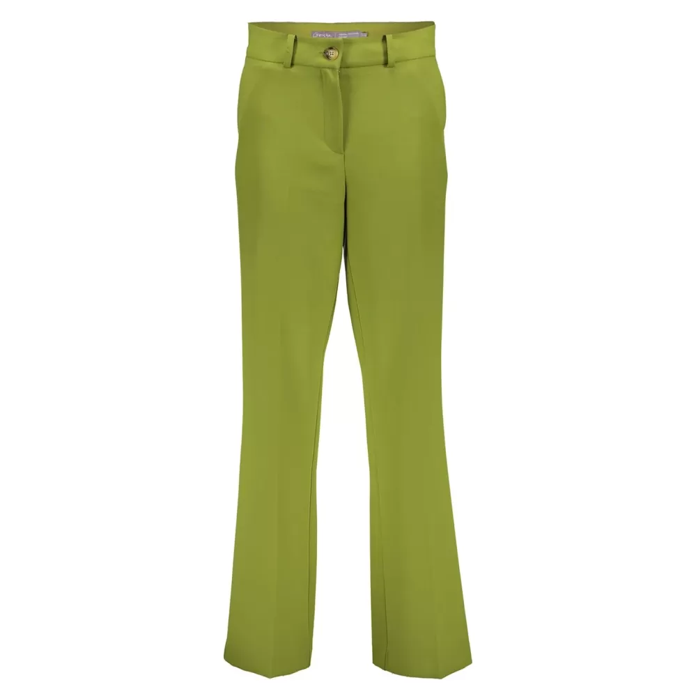 Geisha Fashion -Geisha Dames Straight Fit Pantalon Met Naad 31860-32 Olive