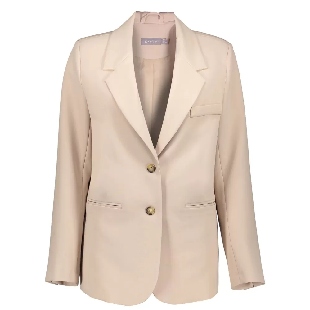 Geisha Fashion -Geisha Dames Uni Blazer 35820-32 Sand