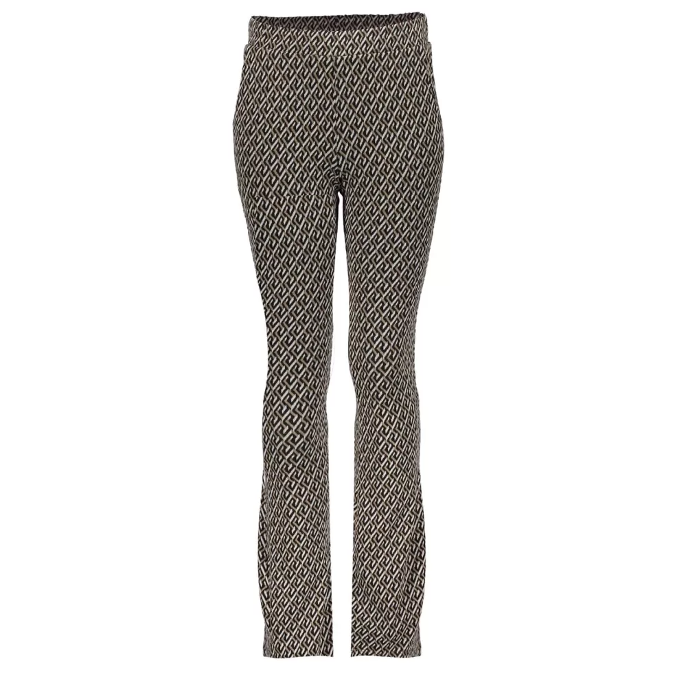 Geisha Fashion -Geisha Girls Jacquard Print Pants 31555K-60 Sand