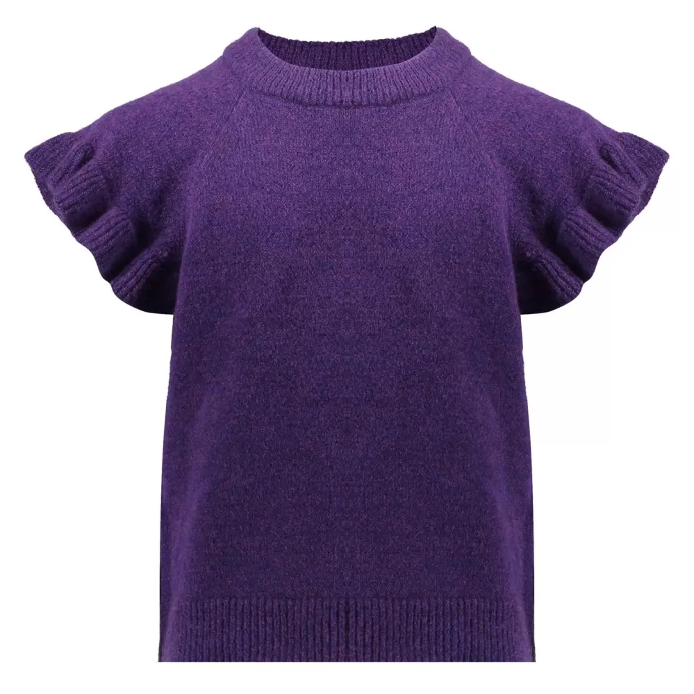 Geisha Fashion -Geisha Girls Jumper With Butterfly Sleeves 34535K-99 Purple