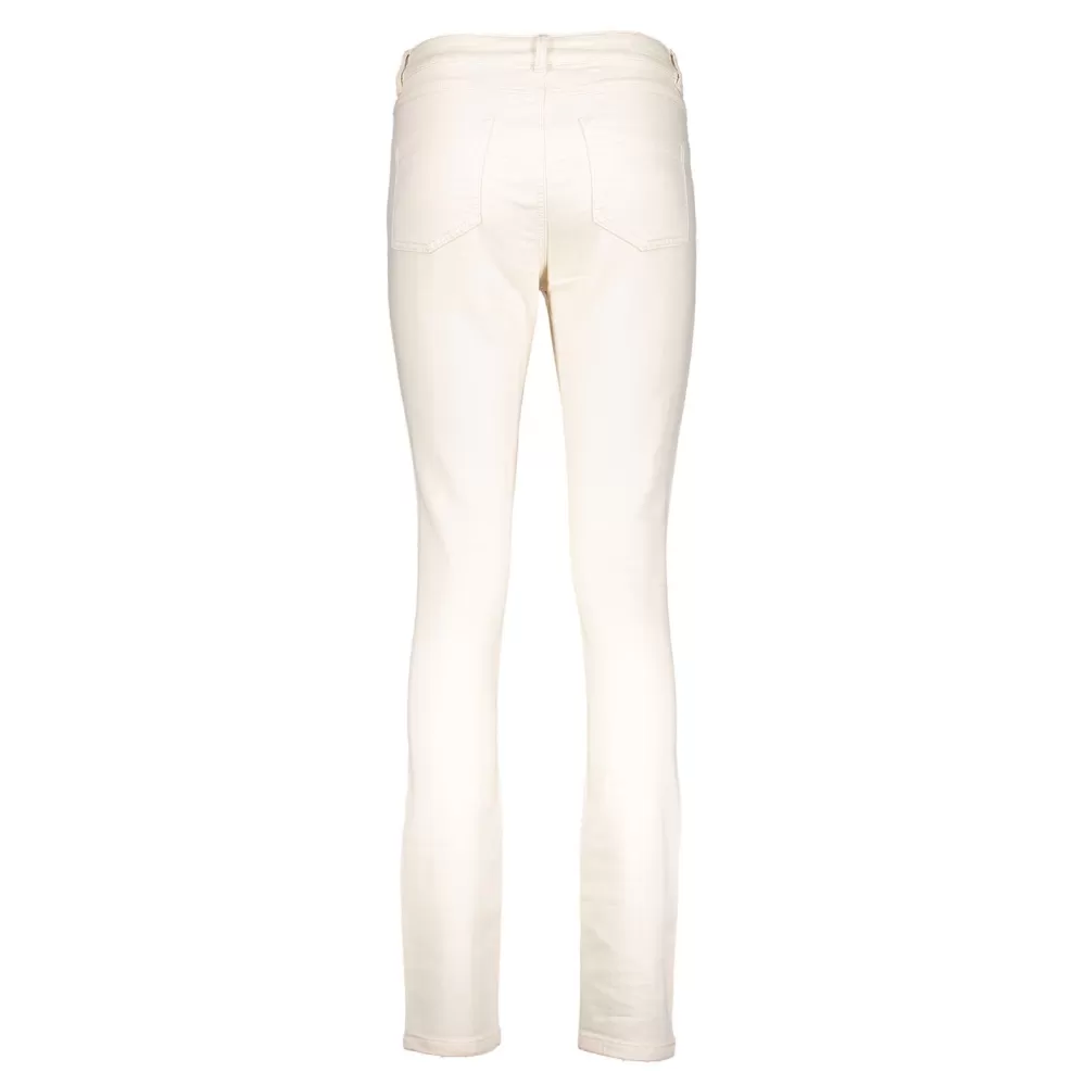 Geisha Fashion -Geisha Jog Denim Skinny Jeans 21708-10 Off-White