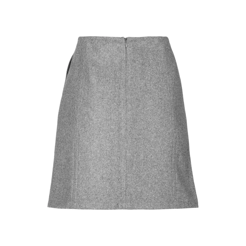 Geisha Fashion -Geisha Mini Skirt 96508-10 Grey Melange