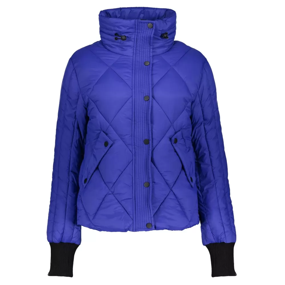 Geisha Fashion -Geisha Short Puffer Jacket 28573-16 Cobalt