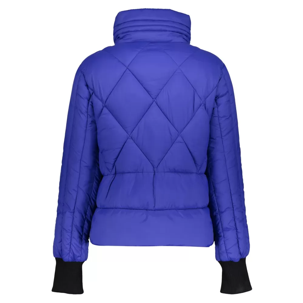 Geisha Fashion -Geisha Short Puffer Jacket 28573-16 Cobalt