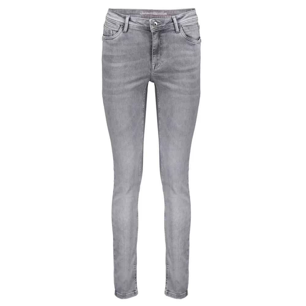 Geisha Fashion -Geisha Skinny Jeans Fancy Details 21591-50 Lou Light Grey