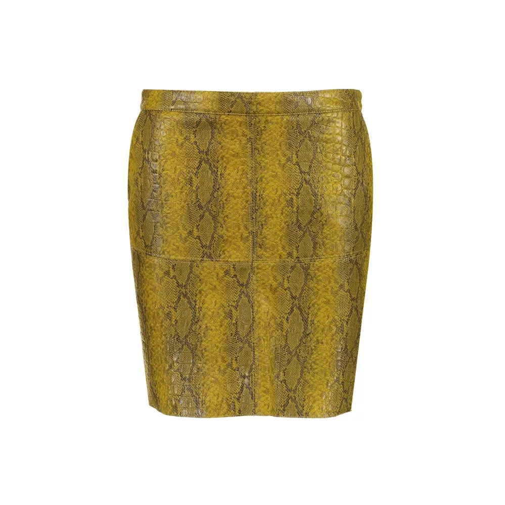 Geisha Fashion -Geisha Skirt Croco 96855-20 Mustard