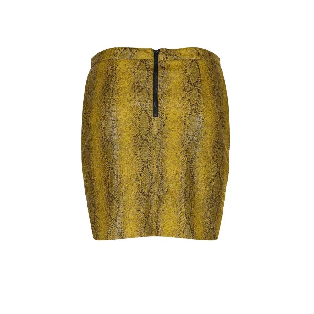 Geisha Fashion -Geisha Skirt Croco 96855-20 Mustard