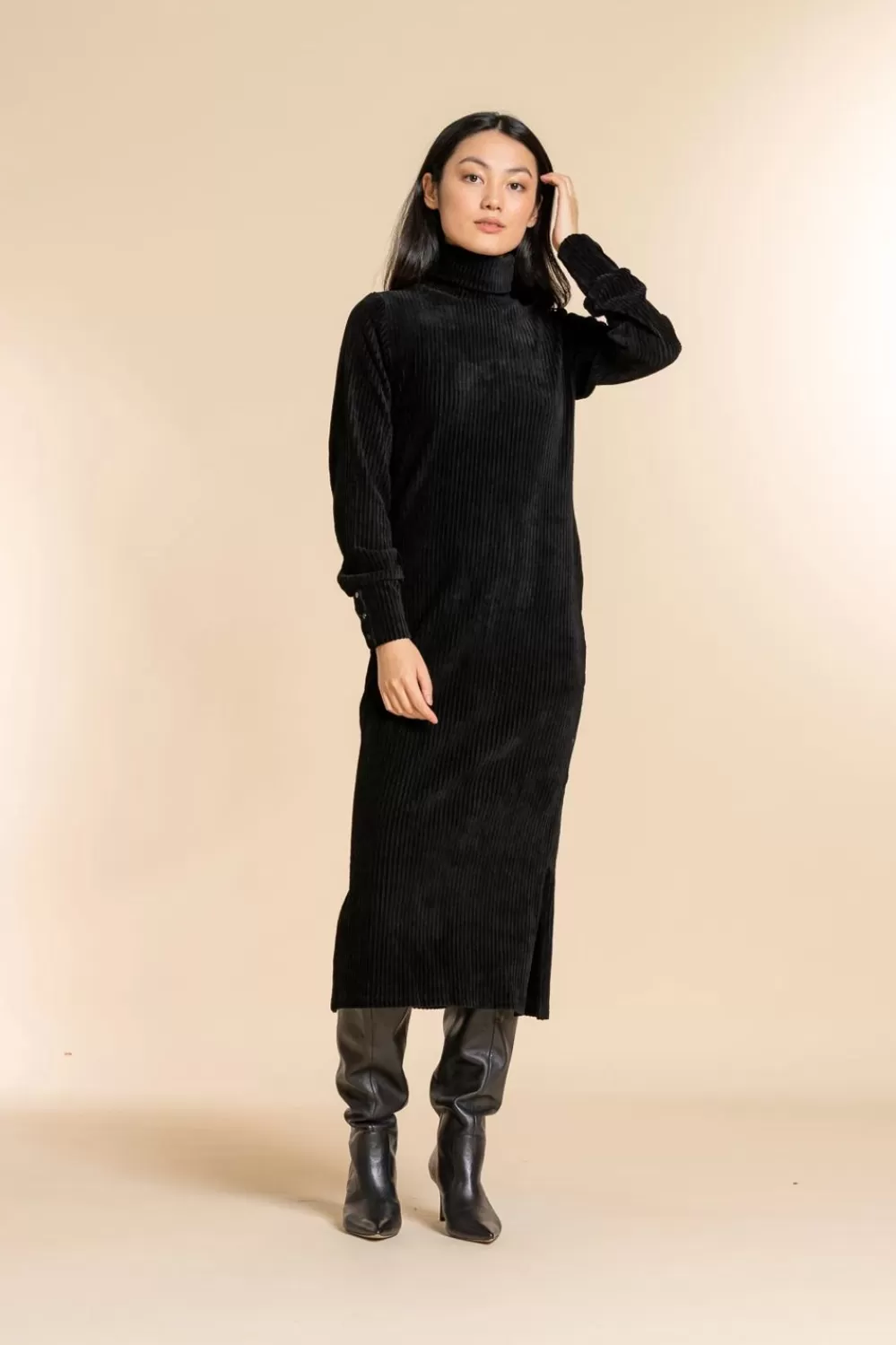 Geisha Fashion -Geisha Velvet Dress Coll 27561-20 Black