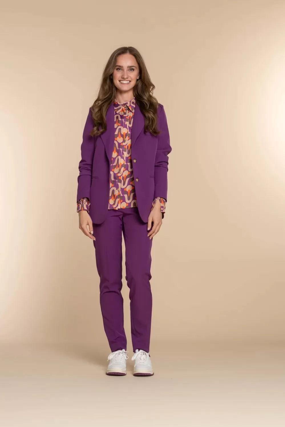 Geisha Fashion -Geisha Women Blazer 35546-32 Purple