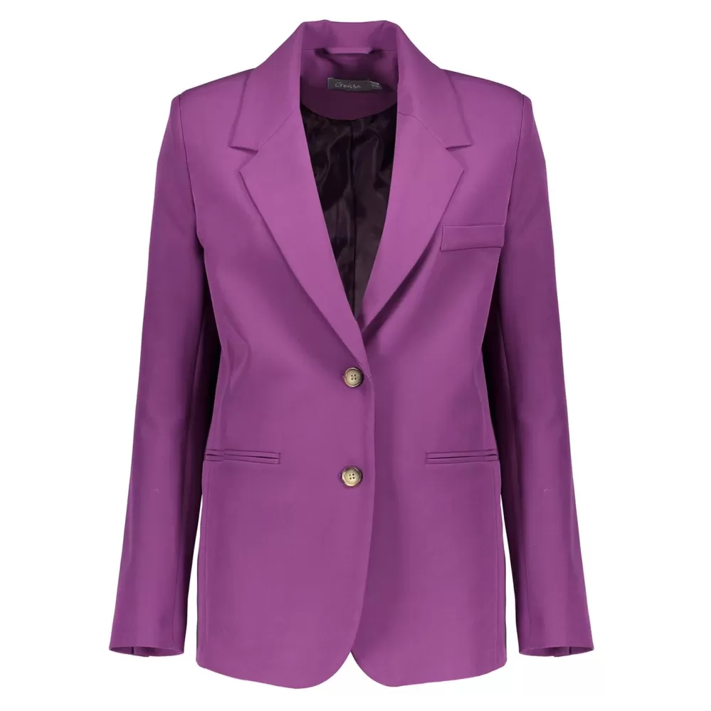 Geisha Fashion -Geisha Women Blazer 35546-32 Purple