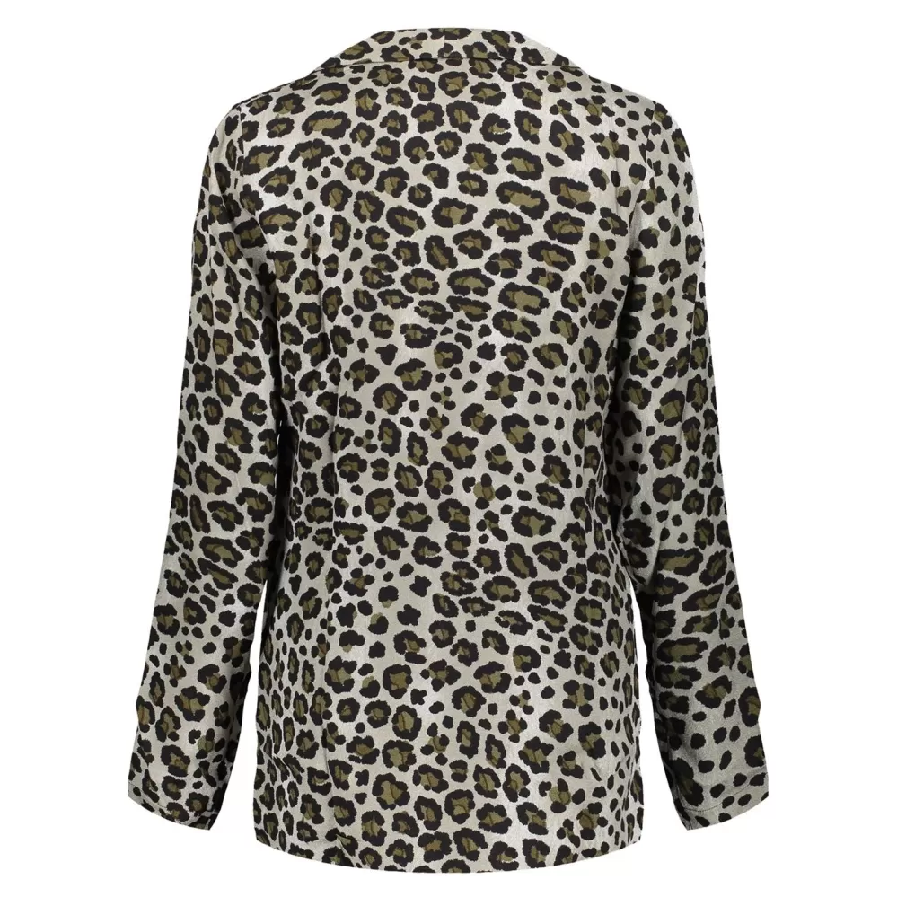 Geisha Fashion -Geisha Women Blazer With Panther Print 85585-10 Army