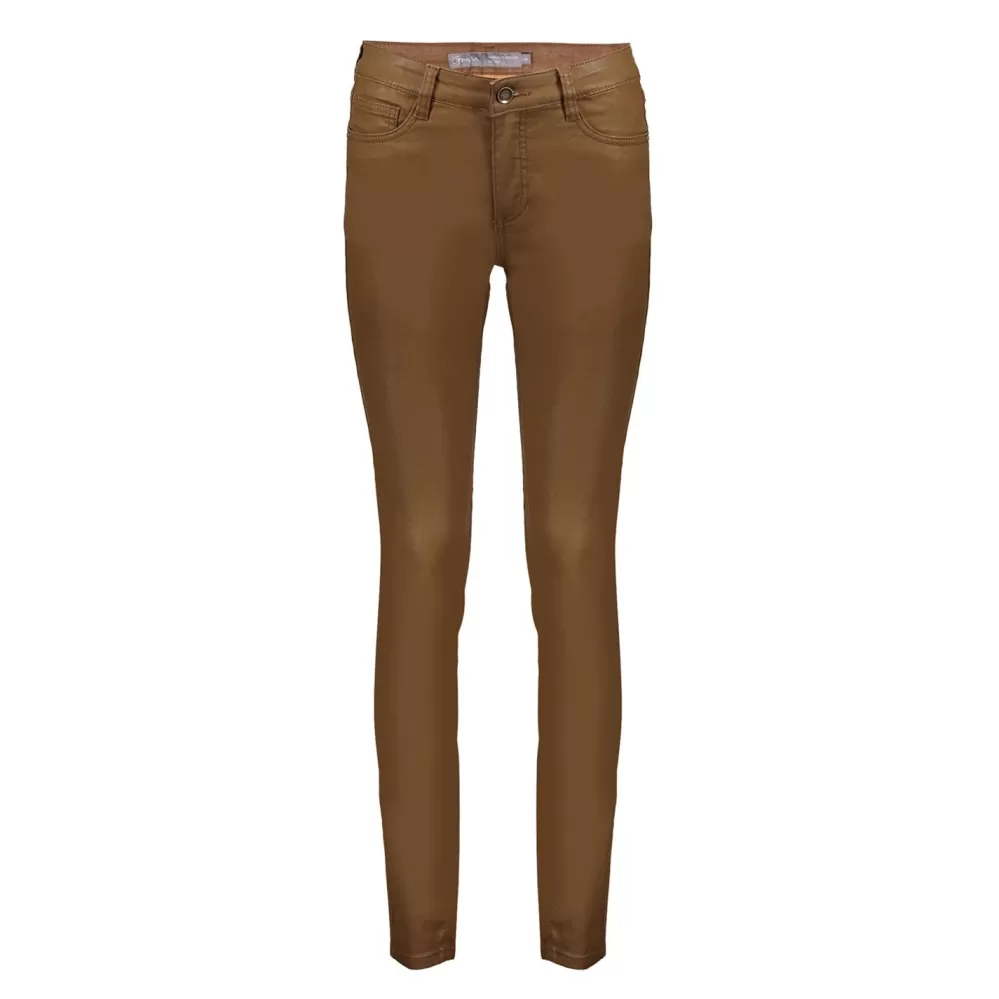 Geisha Fashion -Geisha Women Jogg Skinny Jeans 31538-10 Camel