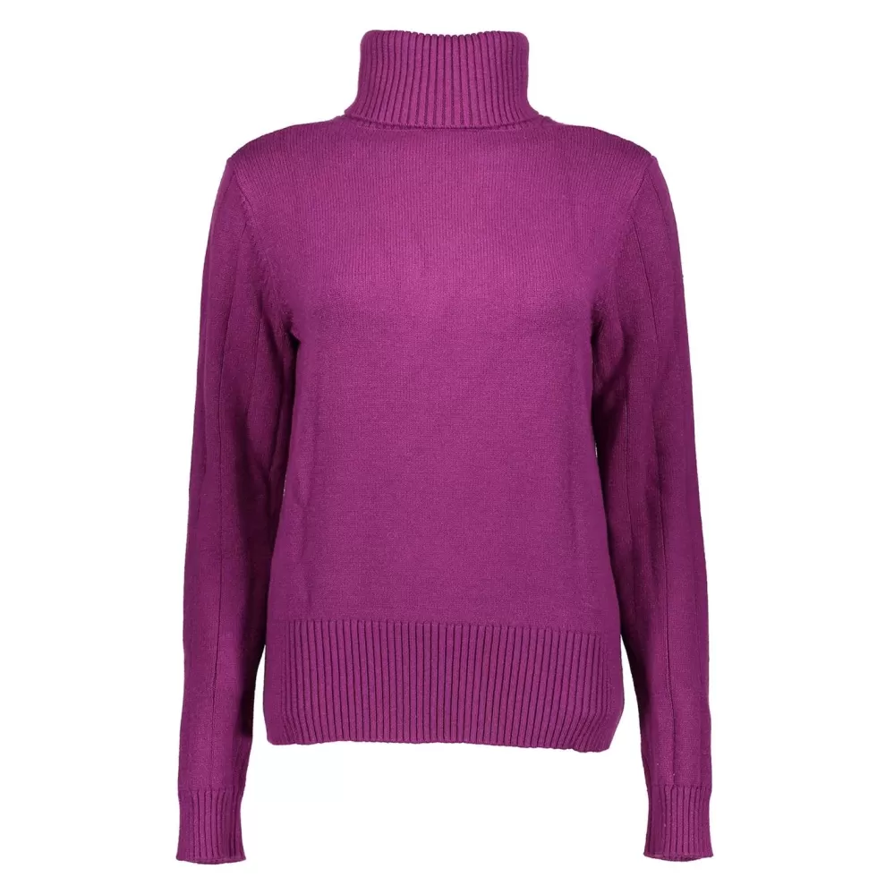 Geisha Fashion -Geisha Women Knitted Jumper 34502-10 Purple