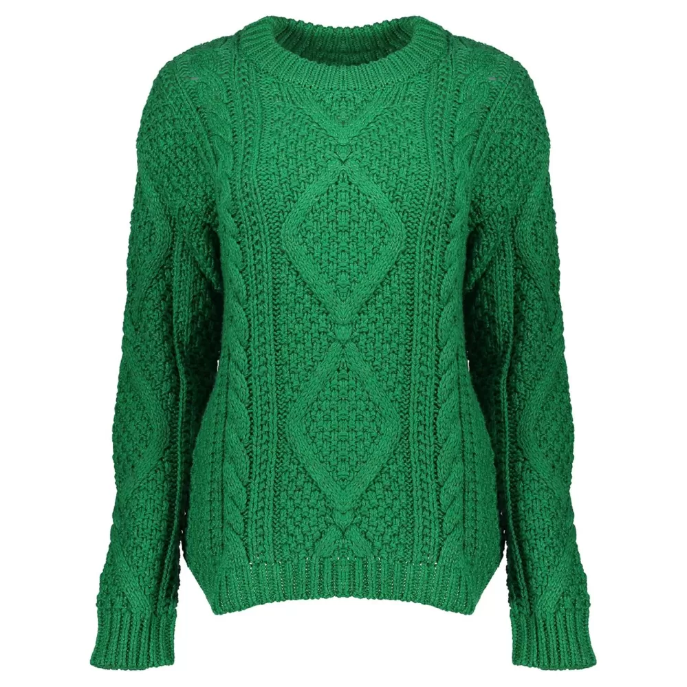 Geisha Fashion -Geisha Women Knitted Pullover 34505-10 Green