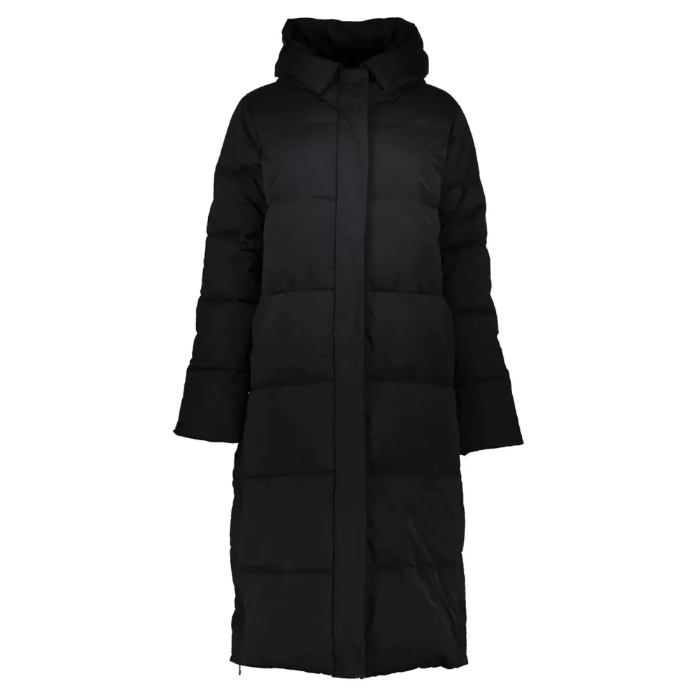 Geisha Fashion -Geisha Women Long Puffer Coat 28525-21 Black