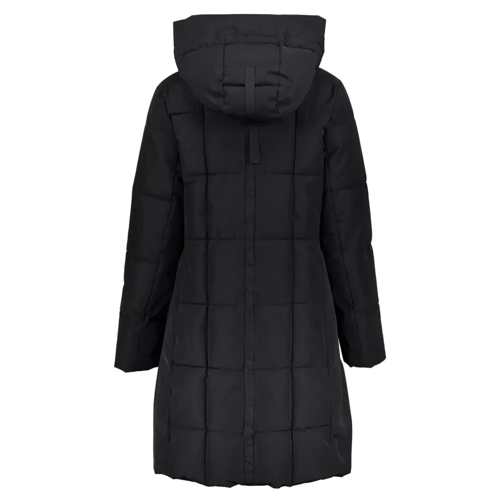 Geisha Fashion -Geisha Women Long Puffer Coat 38534-12 Black