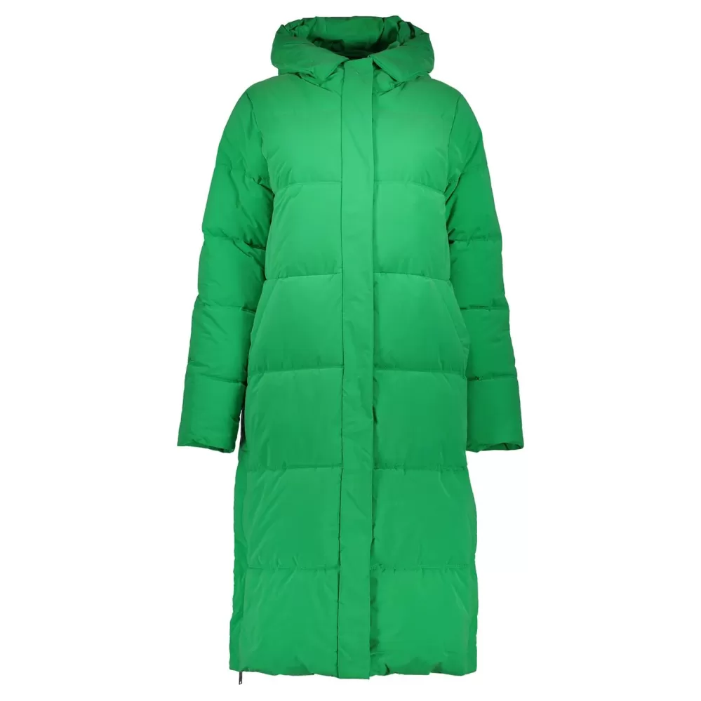 Geisha Fashion -Geisha Women Long Puffercoat 38569-21 Green