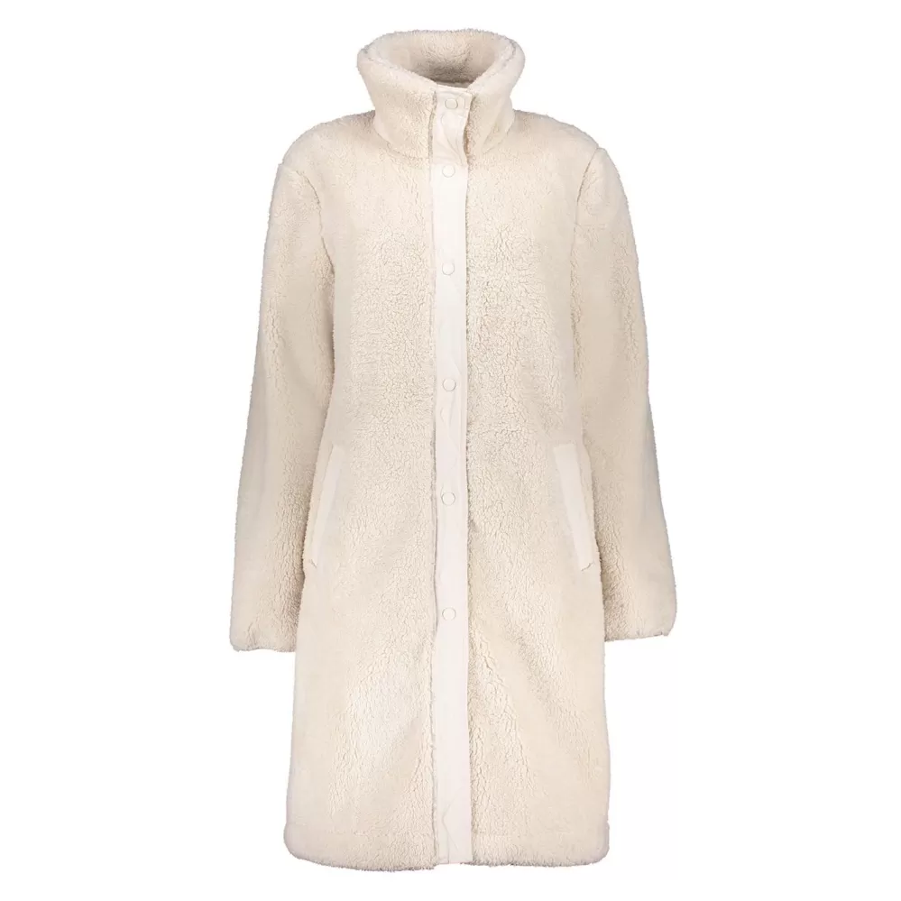 Geisha Fashion -Geisha Women Long Teddy Coat 38539-12 Off-White