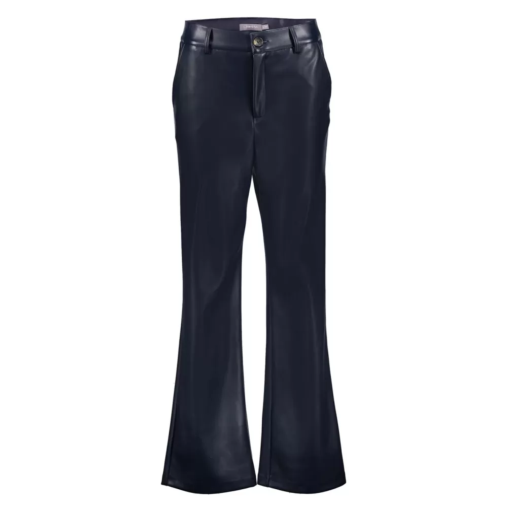 Geisha Fashion -Geisha Women Pu Leather Pants 31561-19 Navy