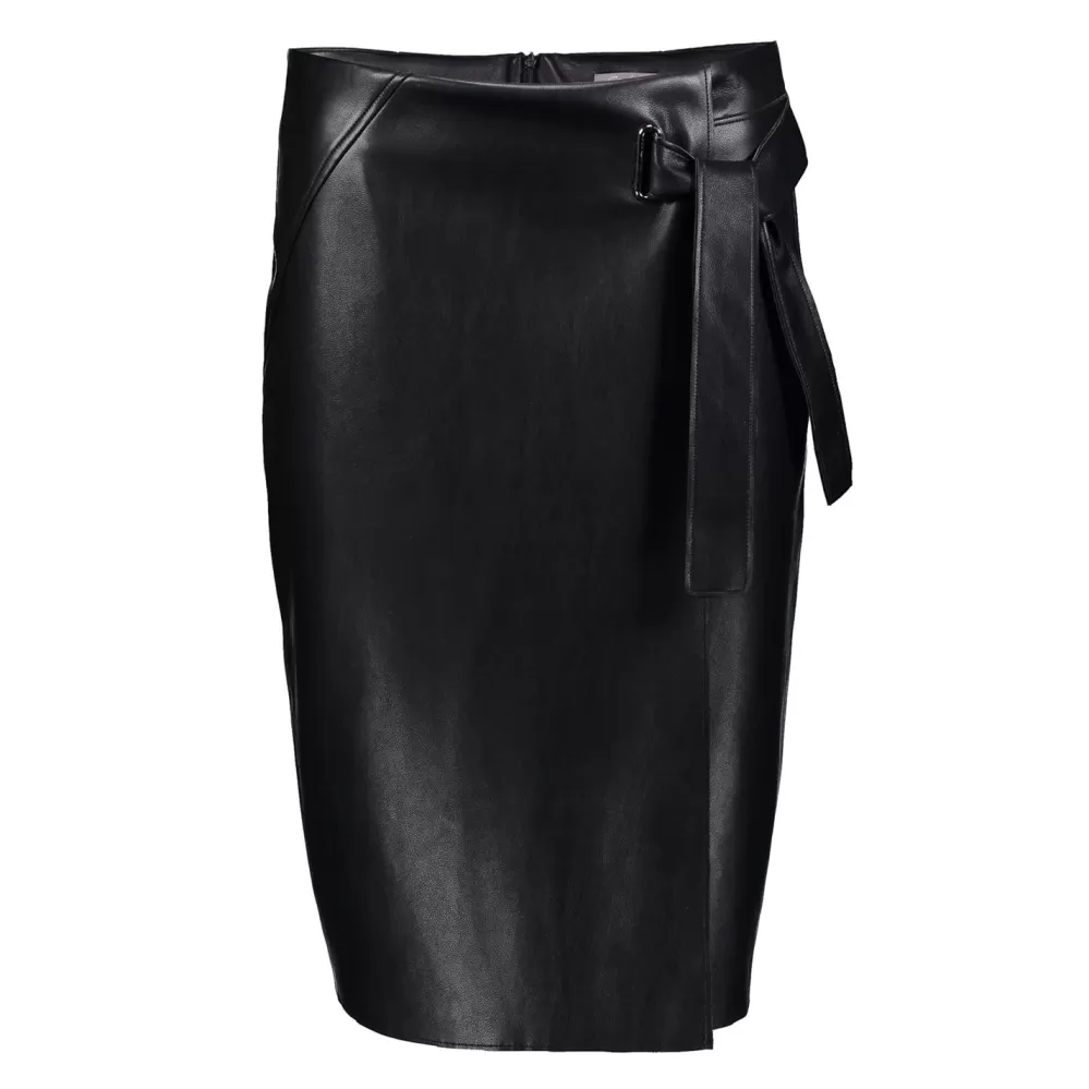 Geisha Fashion -Geisha Women Pu Pencil Skirt 36530-19 Black