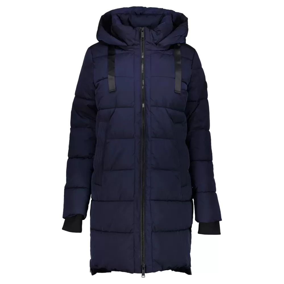 Geisha Fashion -Geisha Women Puffer Coat 38533-12 Navy