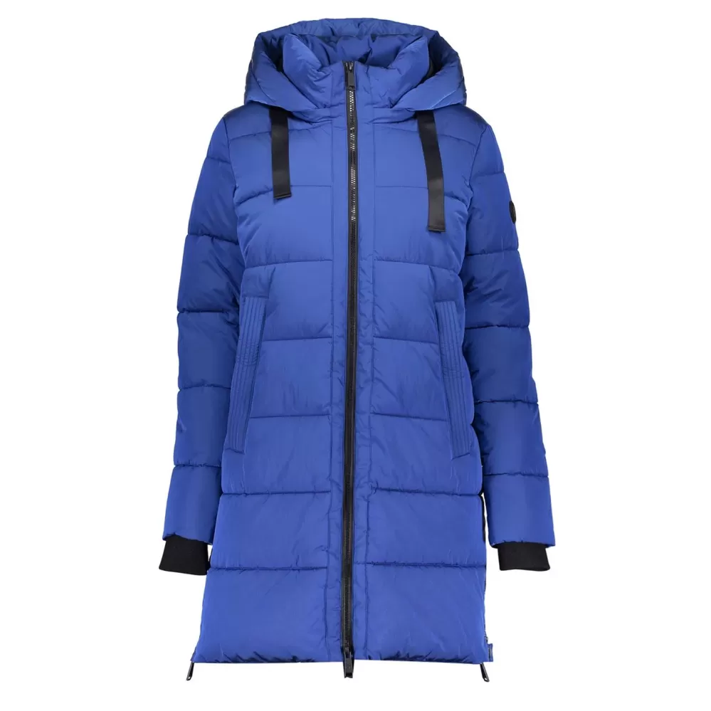 Geisha Fashion -Geisha Women Puffer Coat 38533-12 Royal Blue