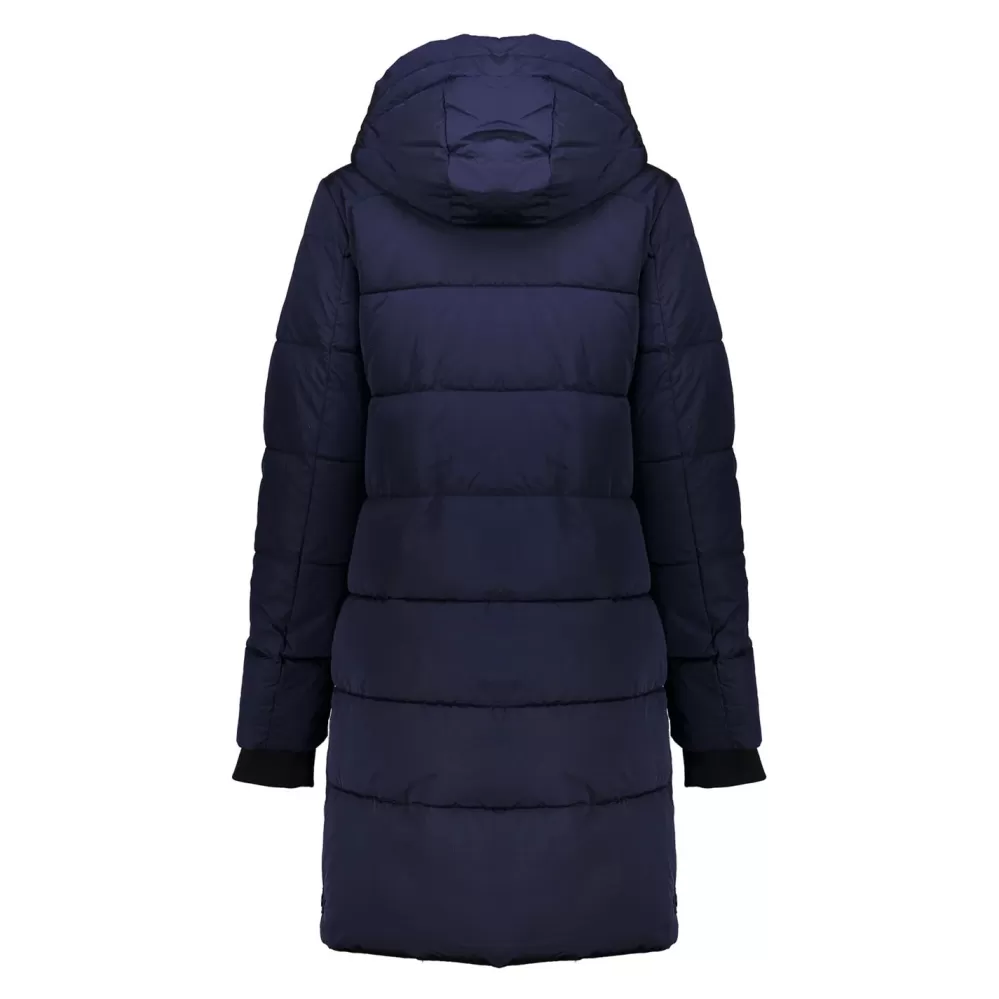 Geisha Fashion -Geisha Women Puffer Coat 38533-12 Navy