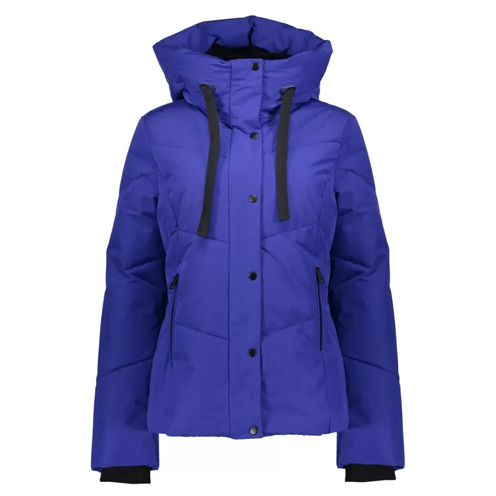 Geisha Fashion -Geisha Women Puffer Coat 38535-12 Cobalt