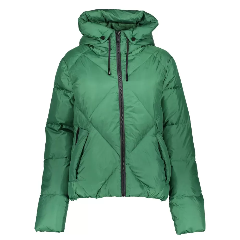 Geisha Fashion -Geisha Women Short Puffer Coat 38565-21 Green