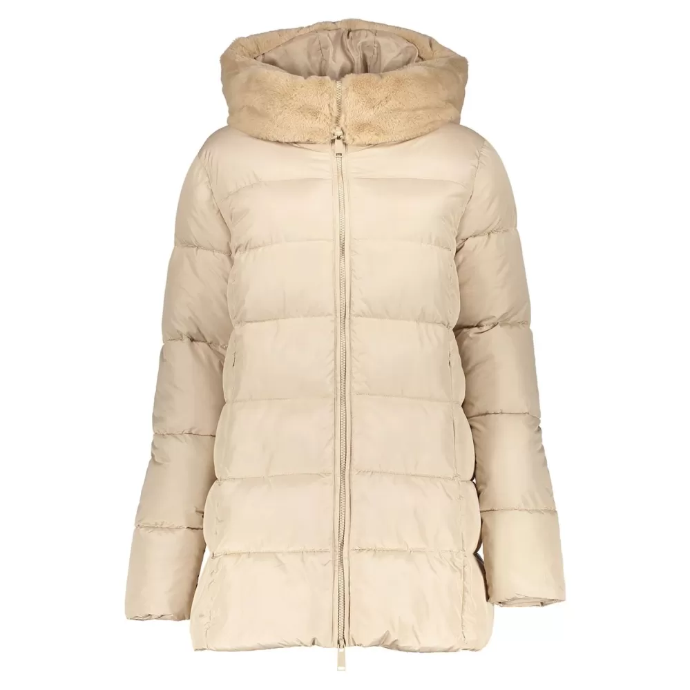 Geisha Fashion -Geisha Women Short Puffercoat 38571-21 Sand