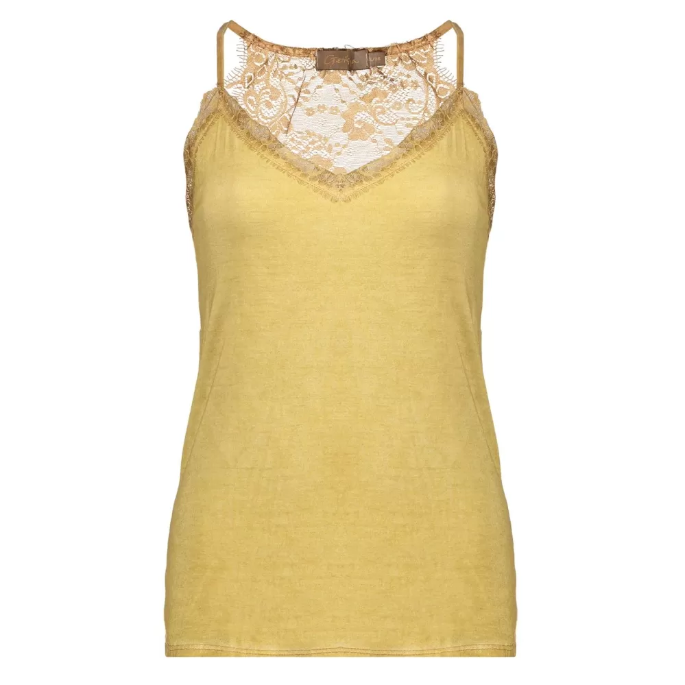 Geisha Fashion -Geisha Women Singlet 82528-70 Mustard