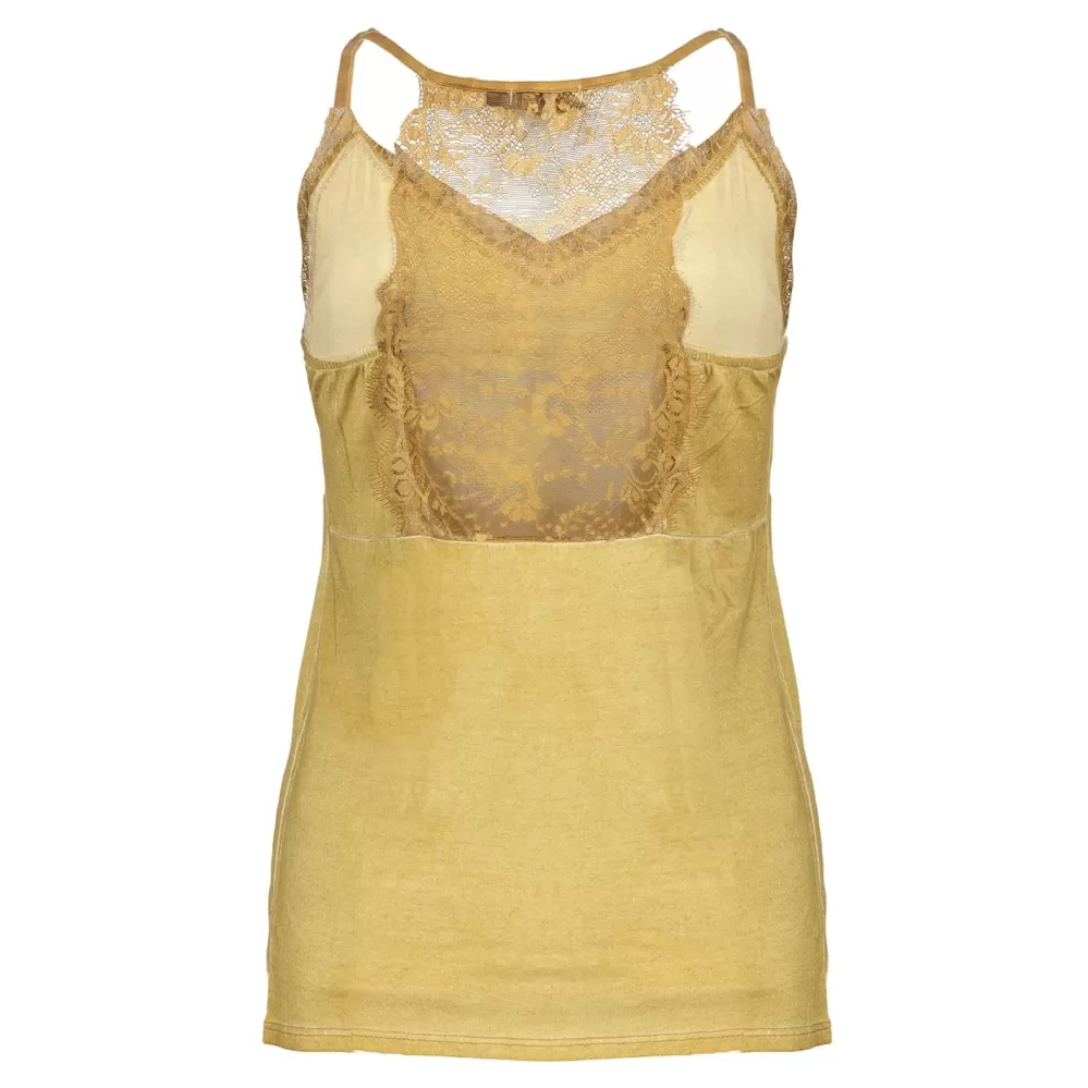 Geisha Fashion -Geisha Women Singlet 82528-70 Mustard