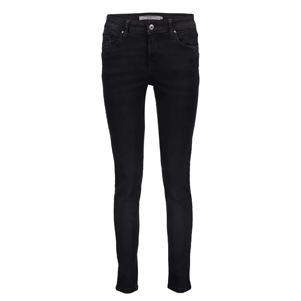 Geisha Fashion -Geisha Women Skinny Jeans 31595-60 Lou Black Denim