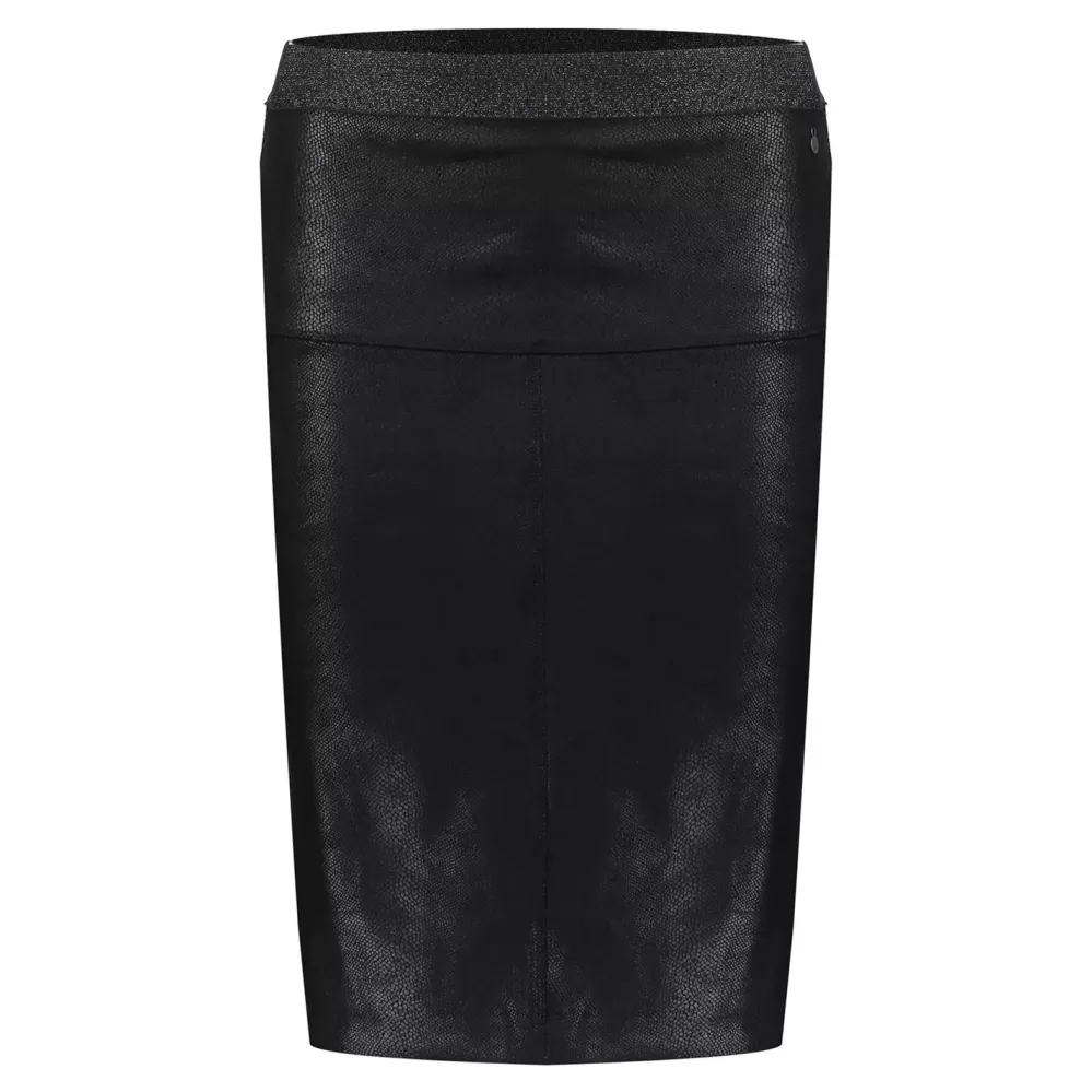 Geisha Fashion -Geisha Women Suedine Pencil Skirt 36511-10 Black