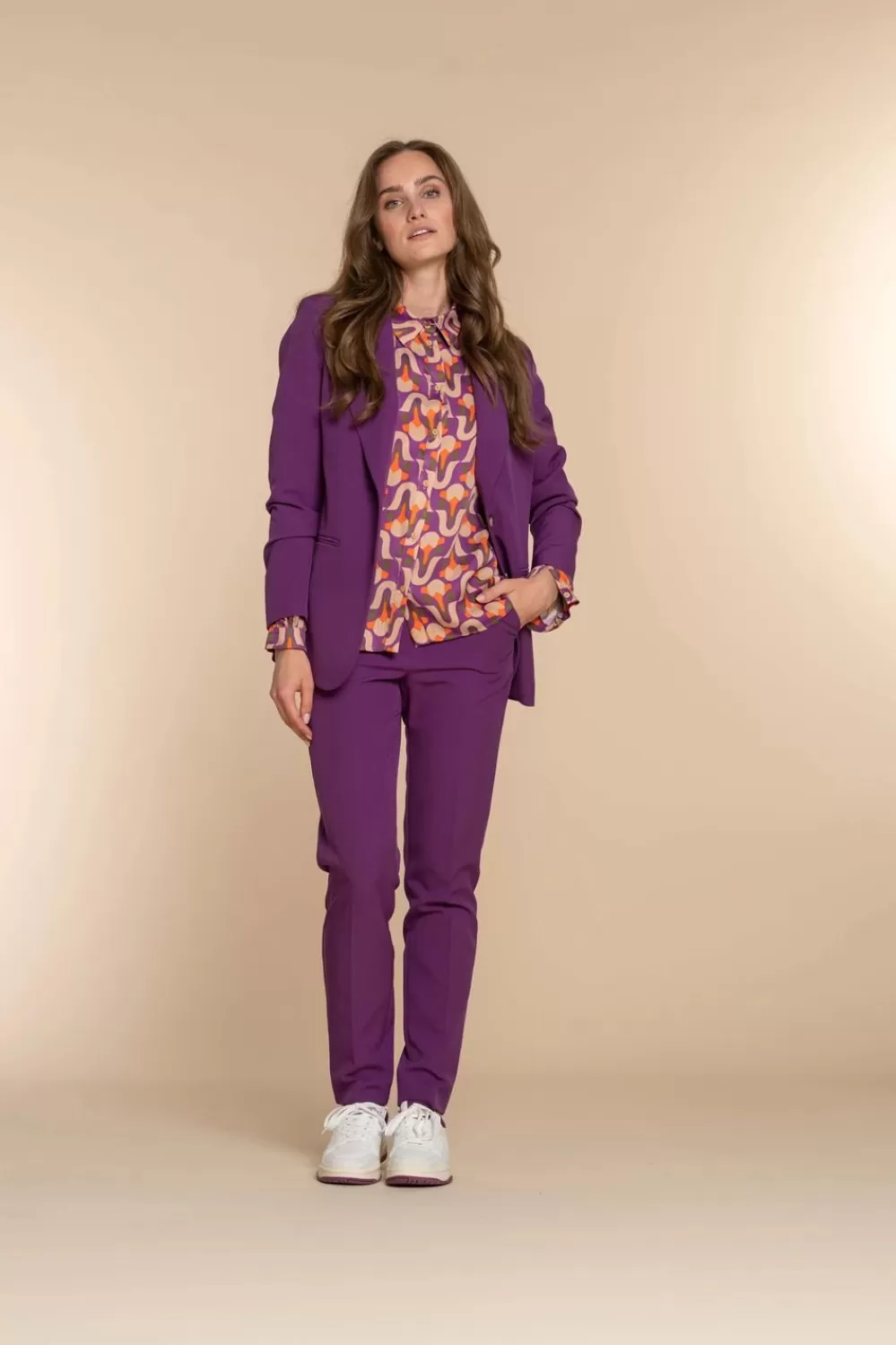 Geisha Fashion -Geisha Women Trousers 31568-32 Purple